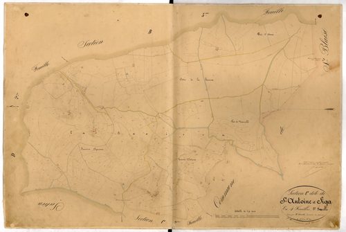 Saint Antoine et Siga. - Plan de section, C1