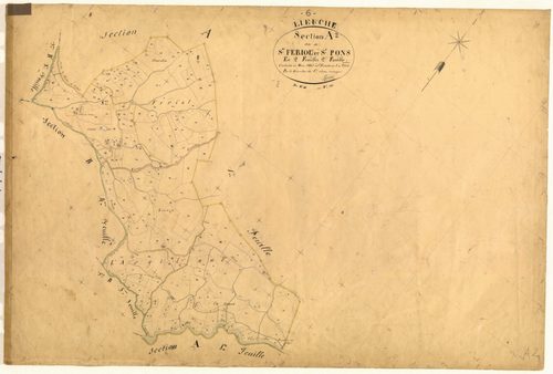 Saint Feriol et Saint Pons. - Plan de section, A2