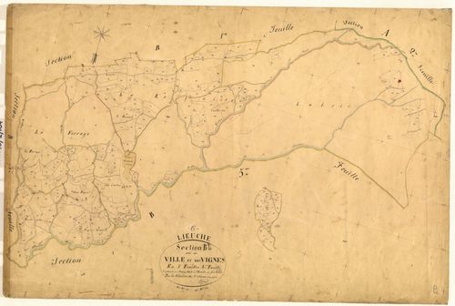 Ville et les Vignes. - Plan de section, B4