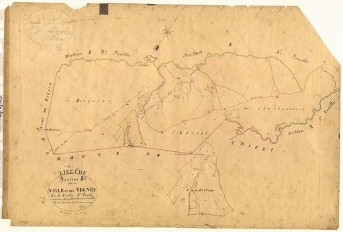 Ville et les Vignes. - Plan de section, B5
