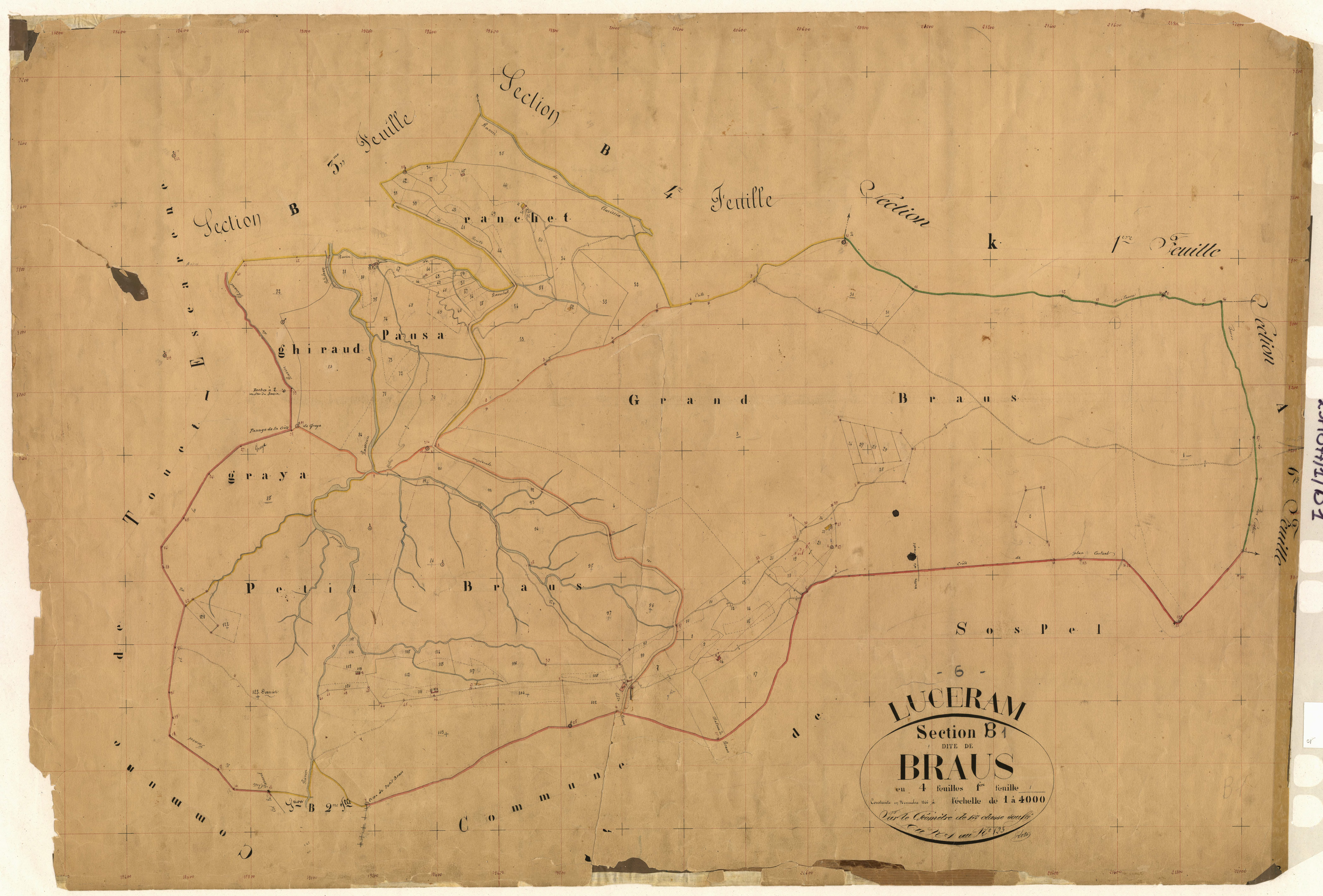 Braus. - Plan de section, B1
