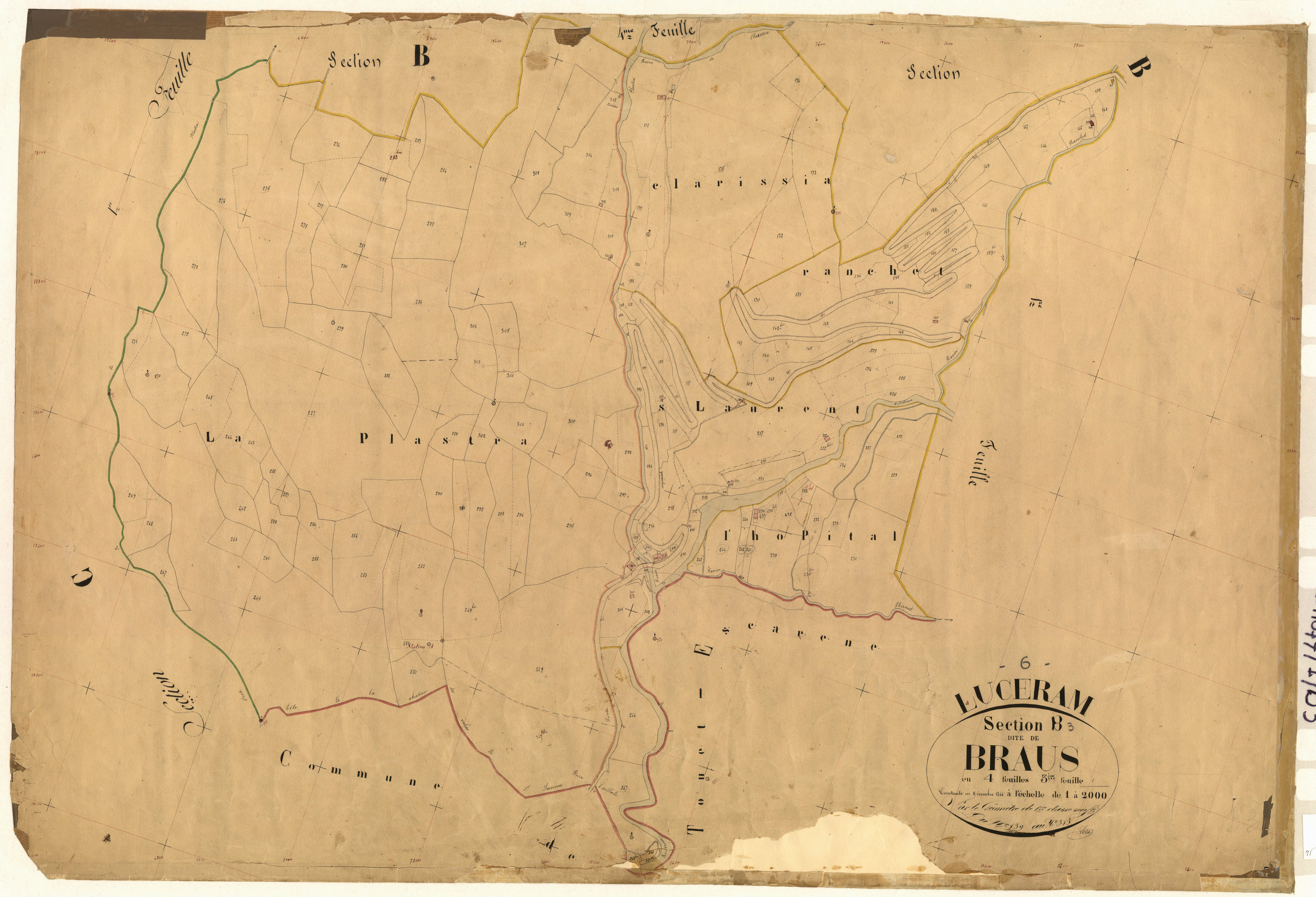 Braus. - Plan de section, B3