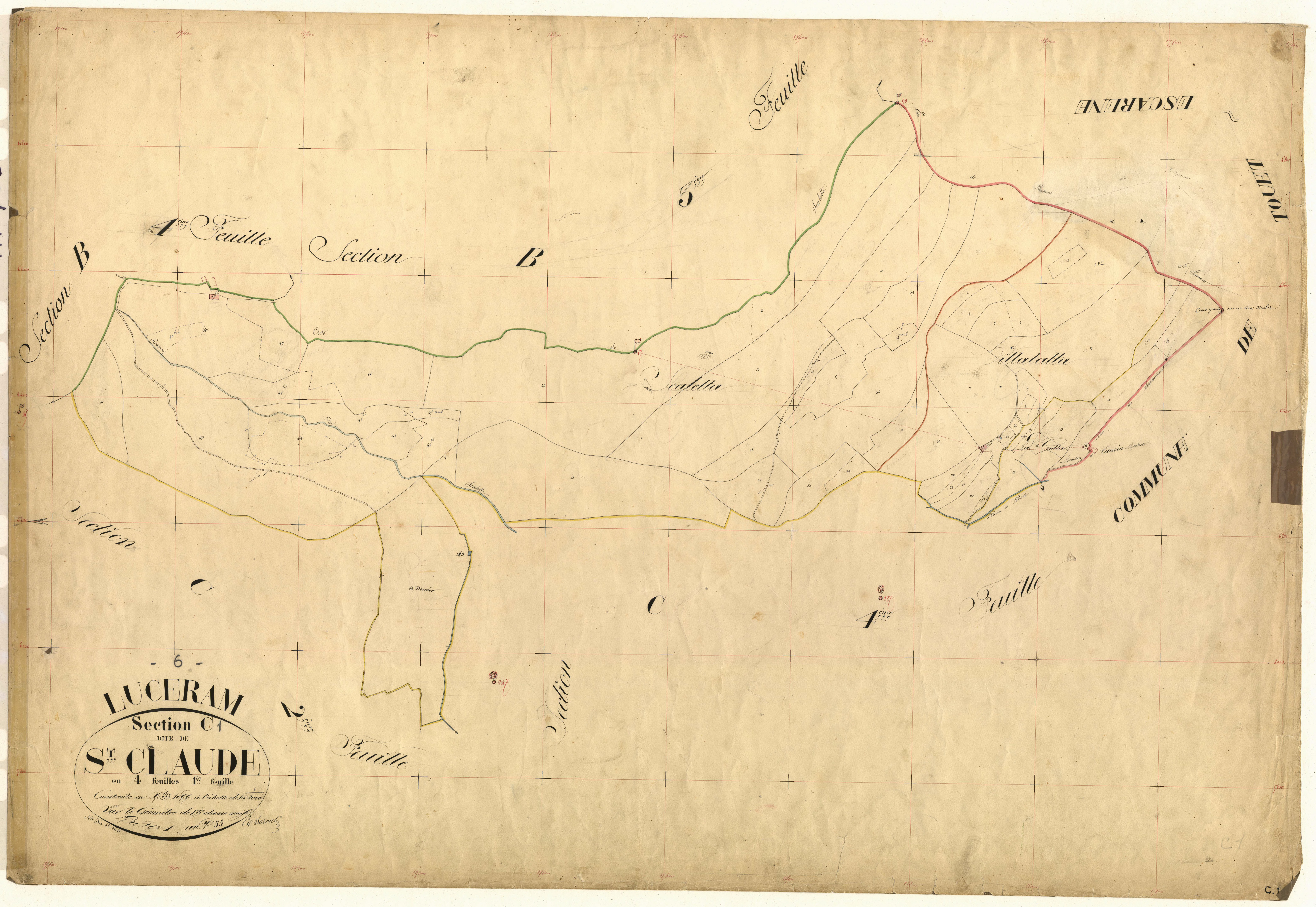Saint Claude. - Plan de section, C1