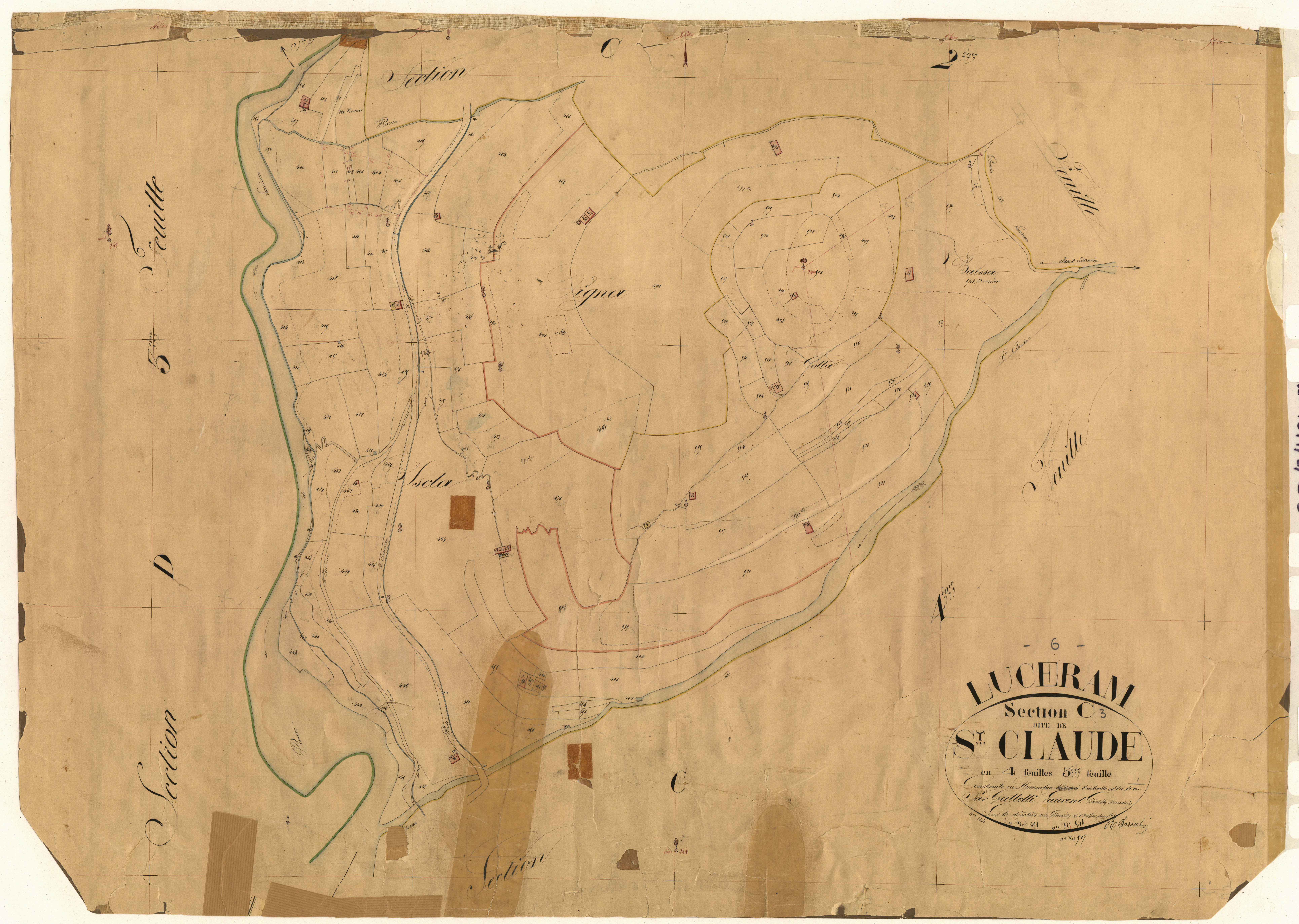 Saint Claude. - Plan de section, C3