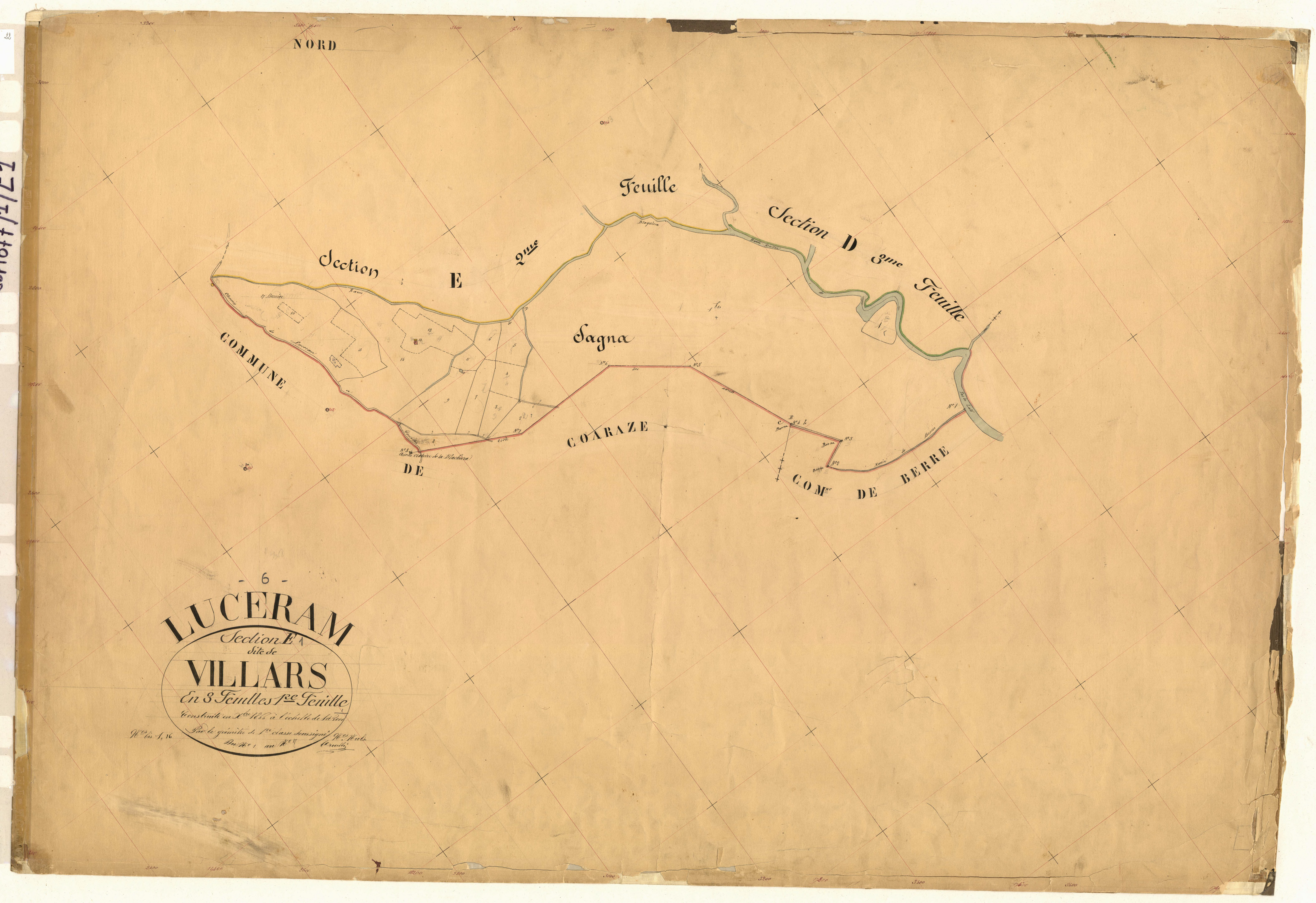 Villars. - Plan de section, E1