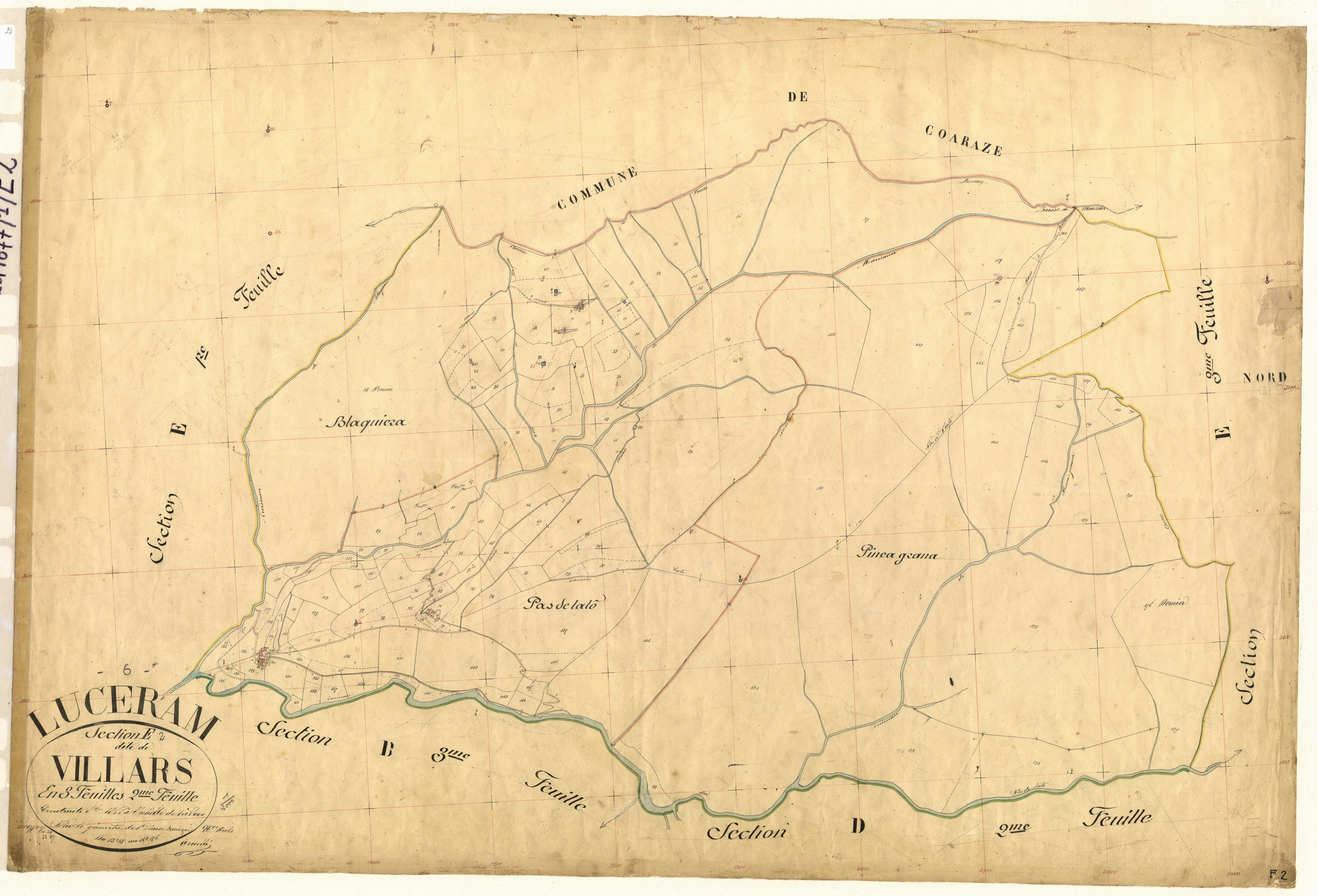 Villars. - Plan de section, E2