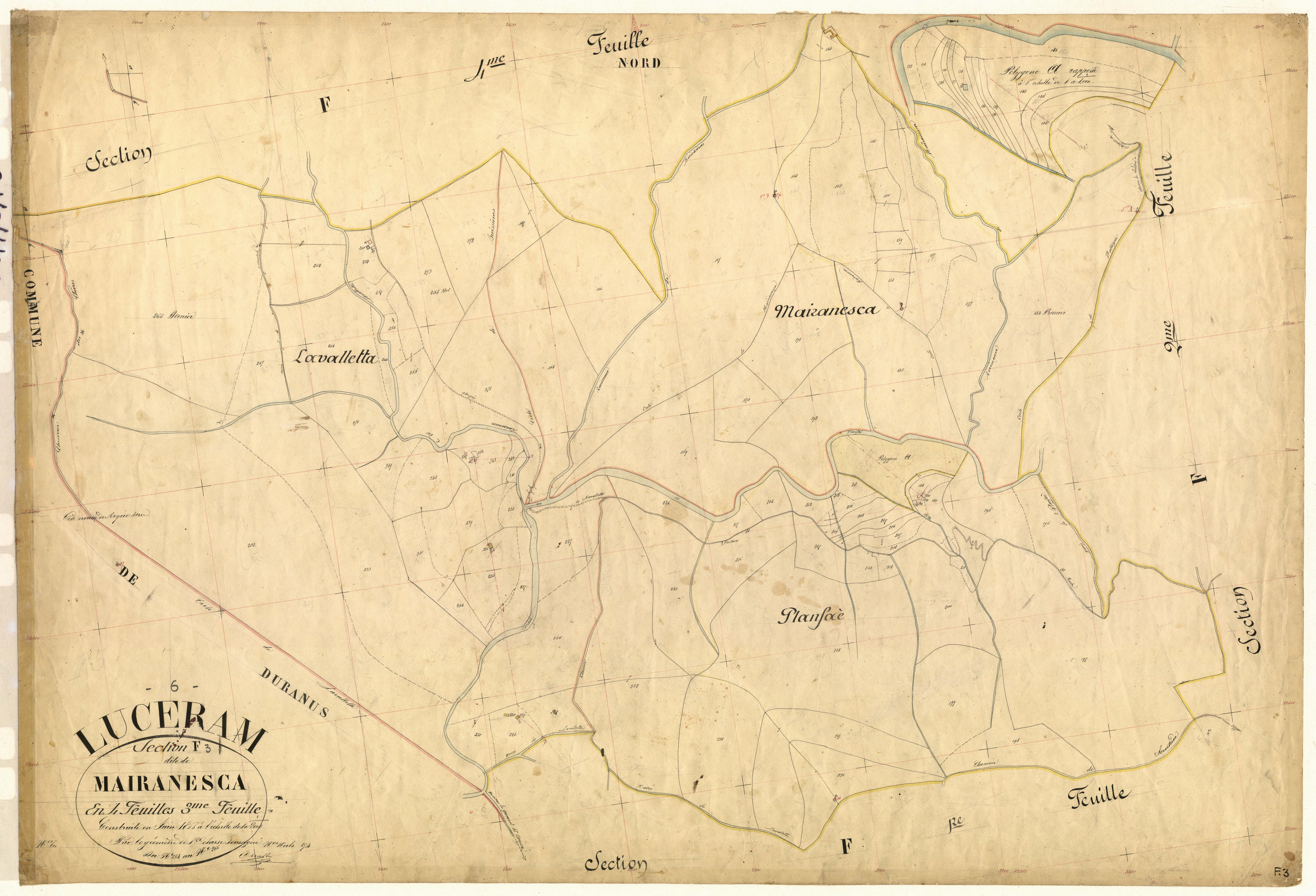 Mairanesca. - Plan de section, F3