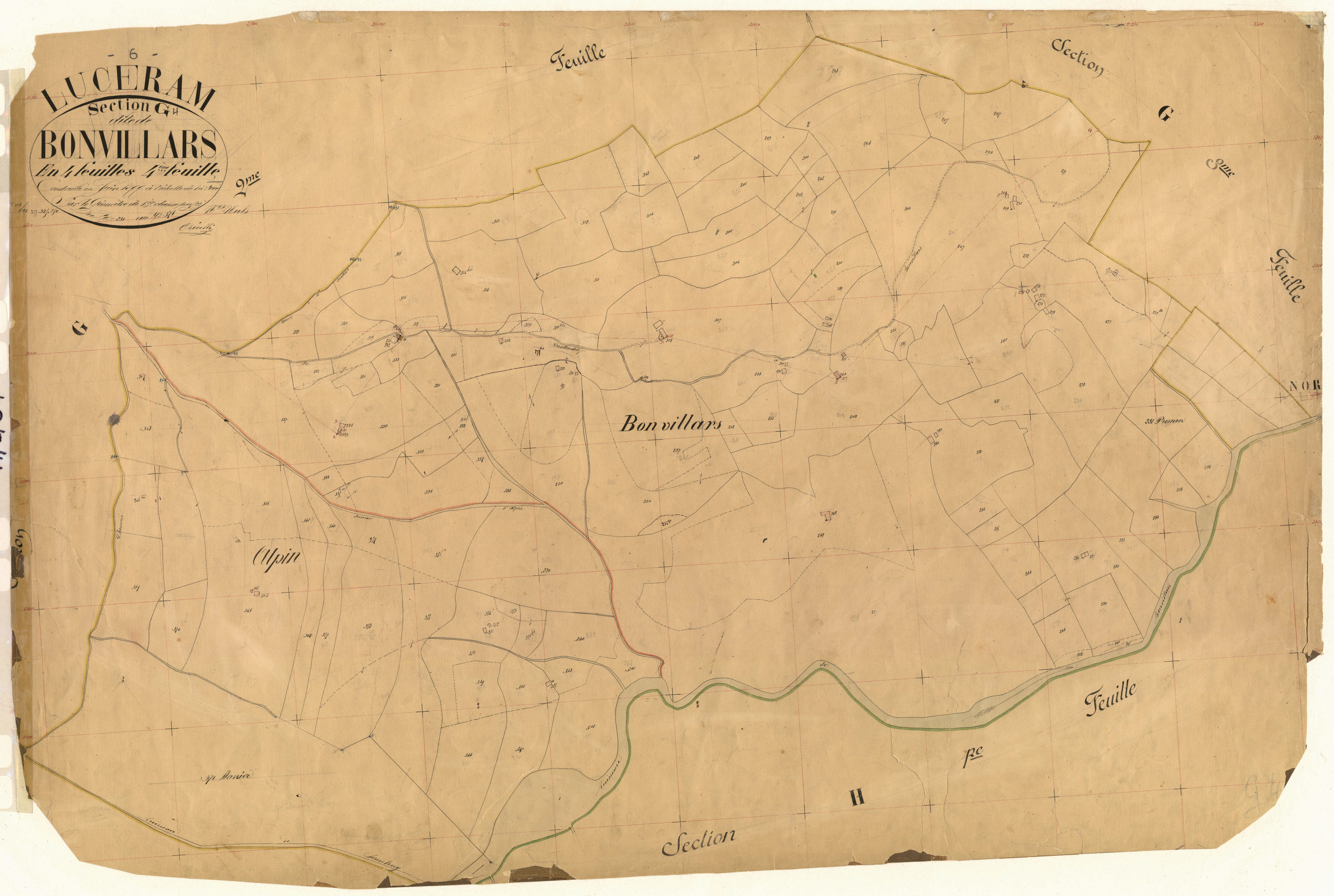 Bonvillars. - Plan de section, G4