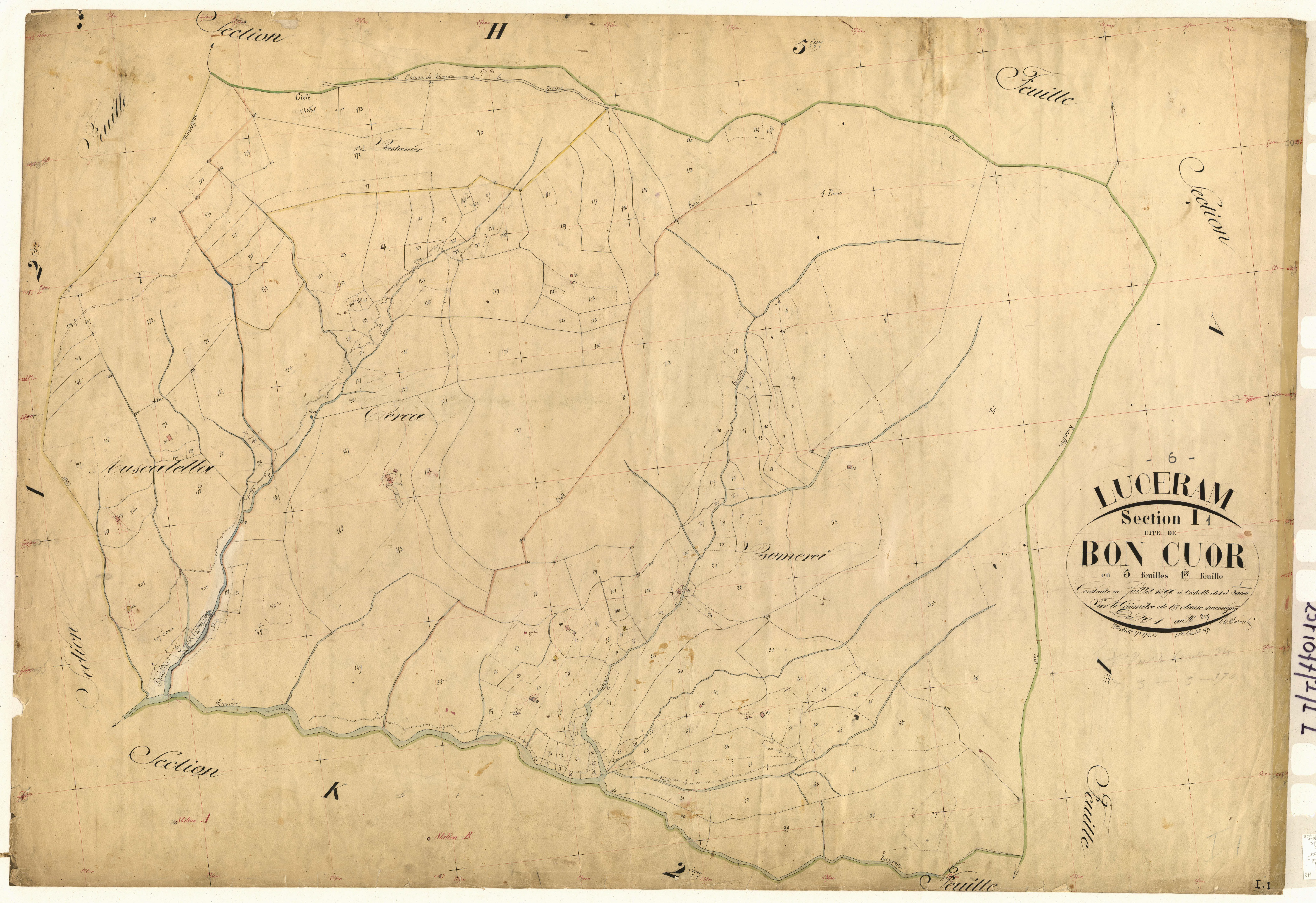 Bon Cuor. - Plan de section, I1