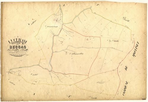 Beccas. - Plan de section, A3