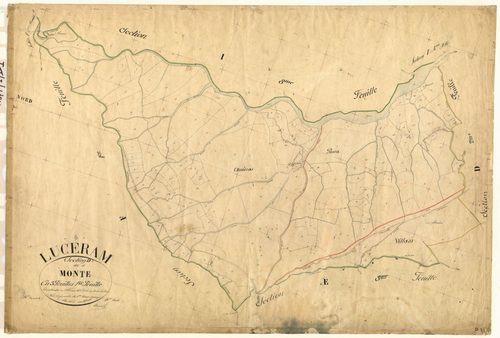 Monte. - Plan de section, D1