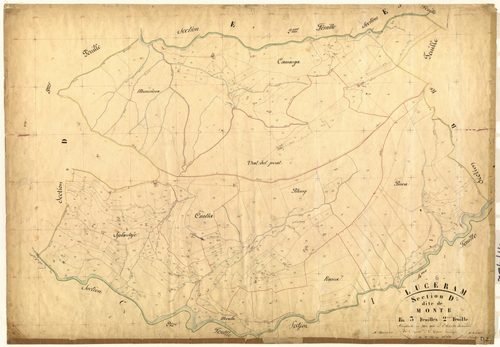 Monte. - Plan de section, D2