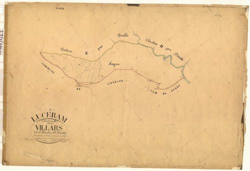 Villars. - Plan de section, E1