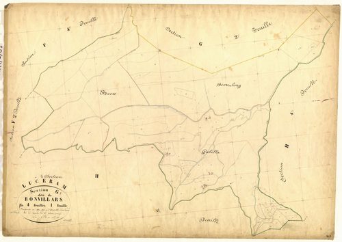 Bonvillars. - Plan de section, G1