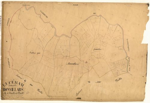 Bonvillars. - Plan de section, G3