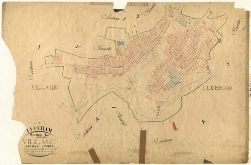Le Village. - Plan de section, L