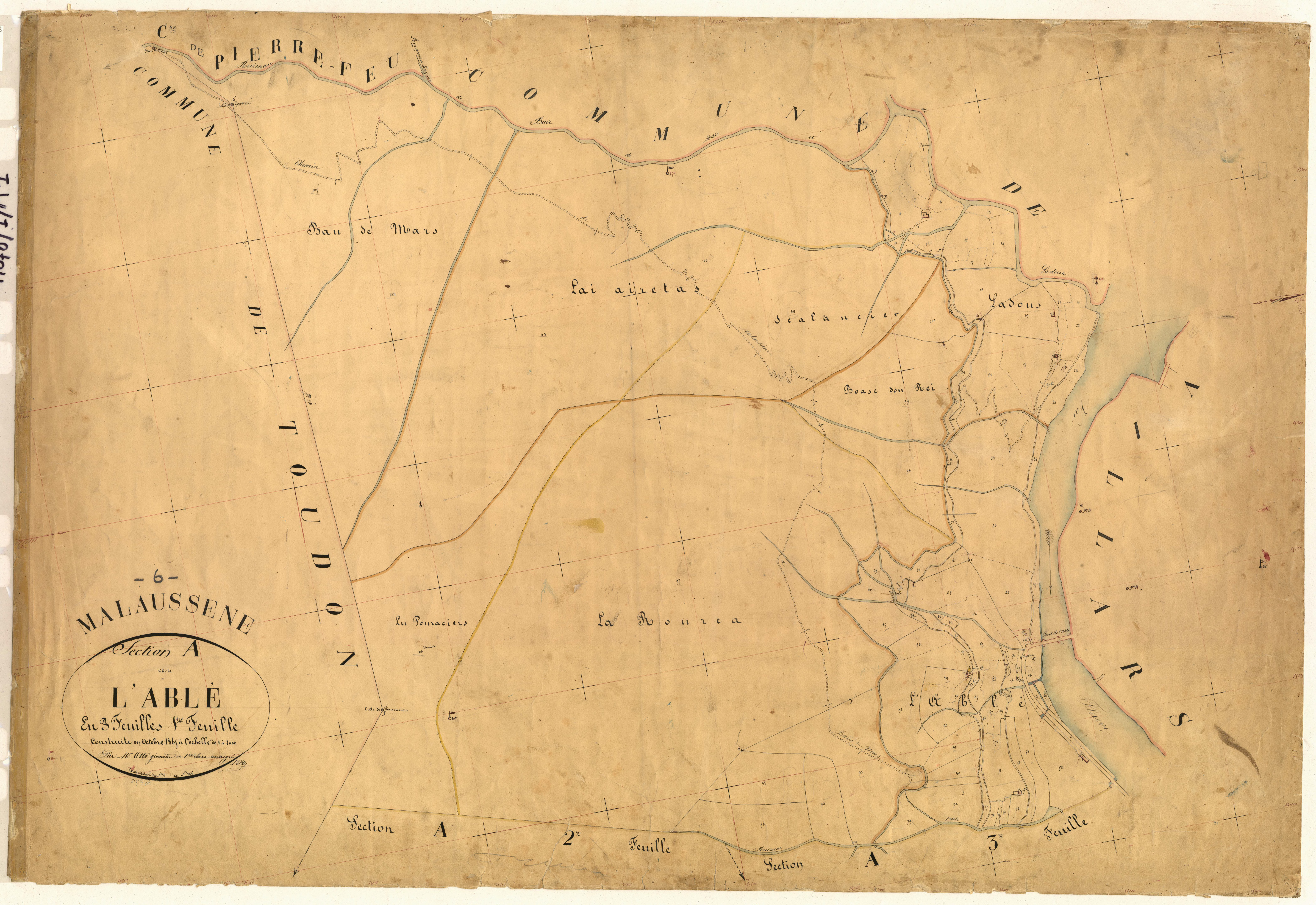 L'Ablé. - Plan de section, A1