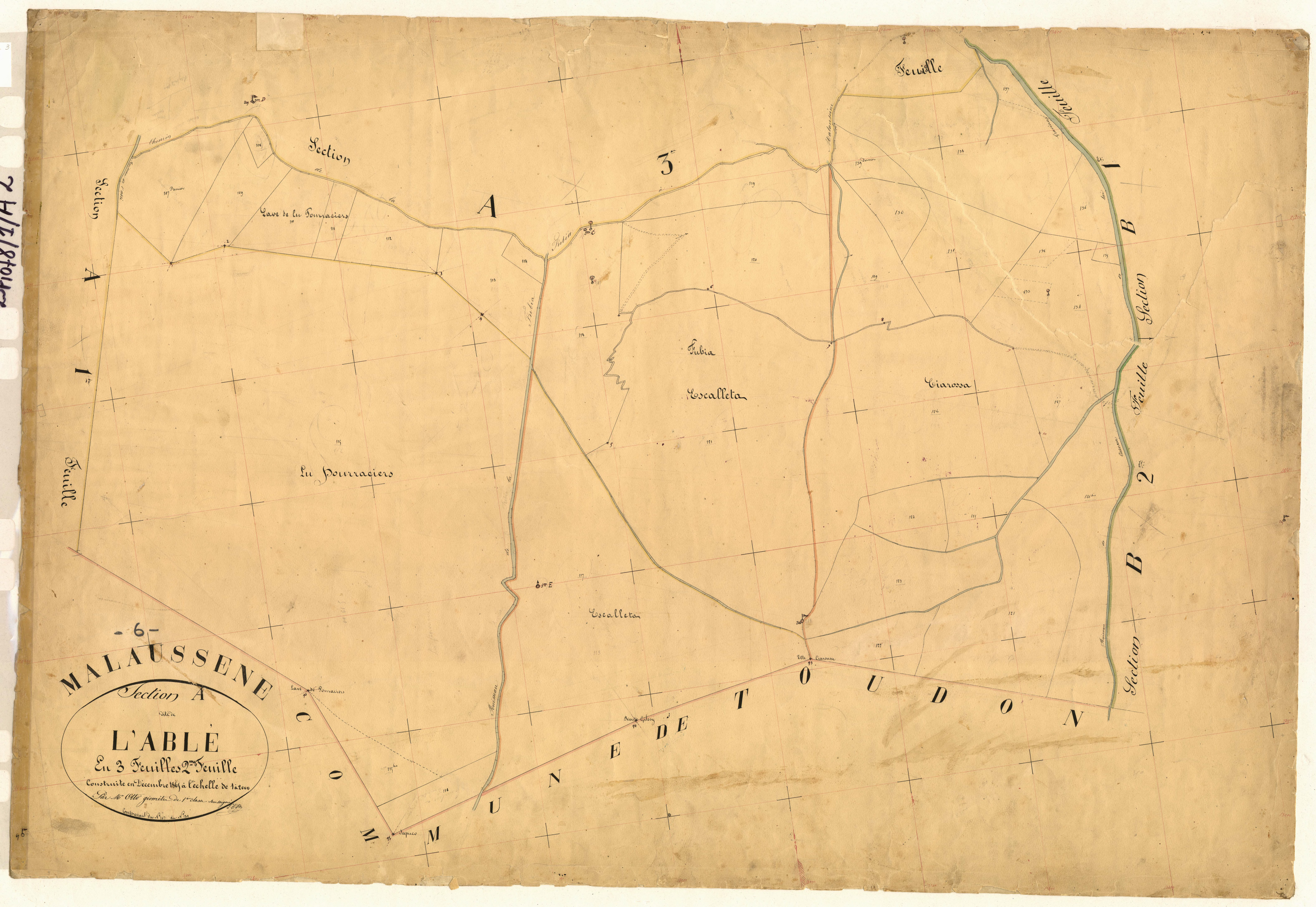 L'Ablé. - Plan de section, A2
