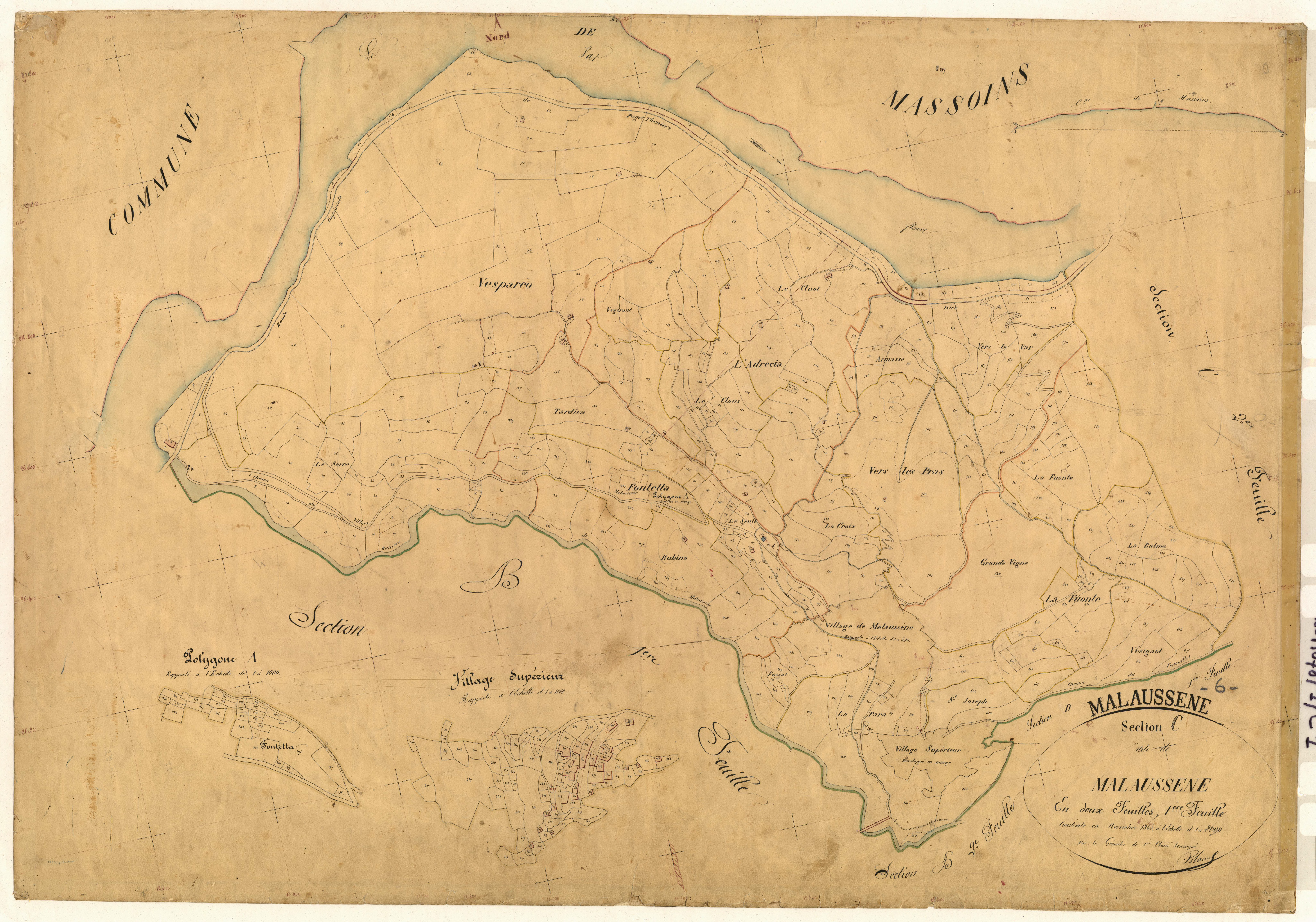 Malaussène. - Plan de section, C1