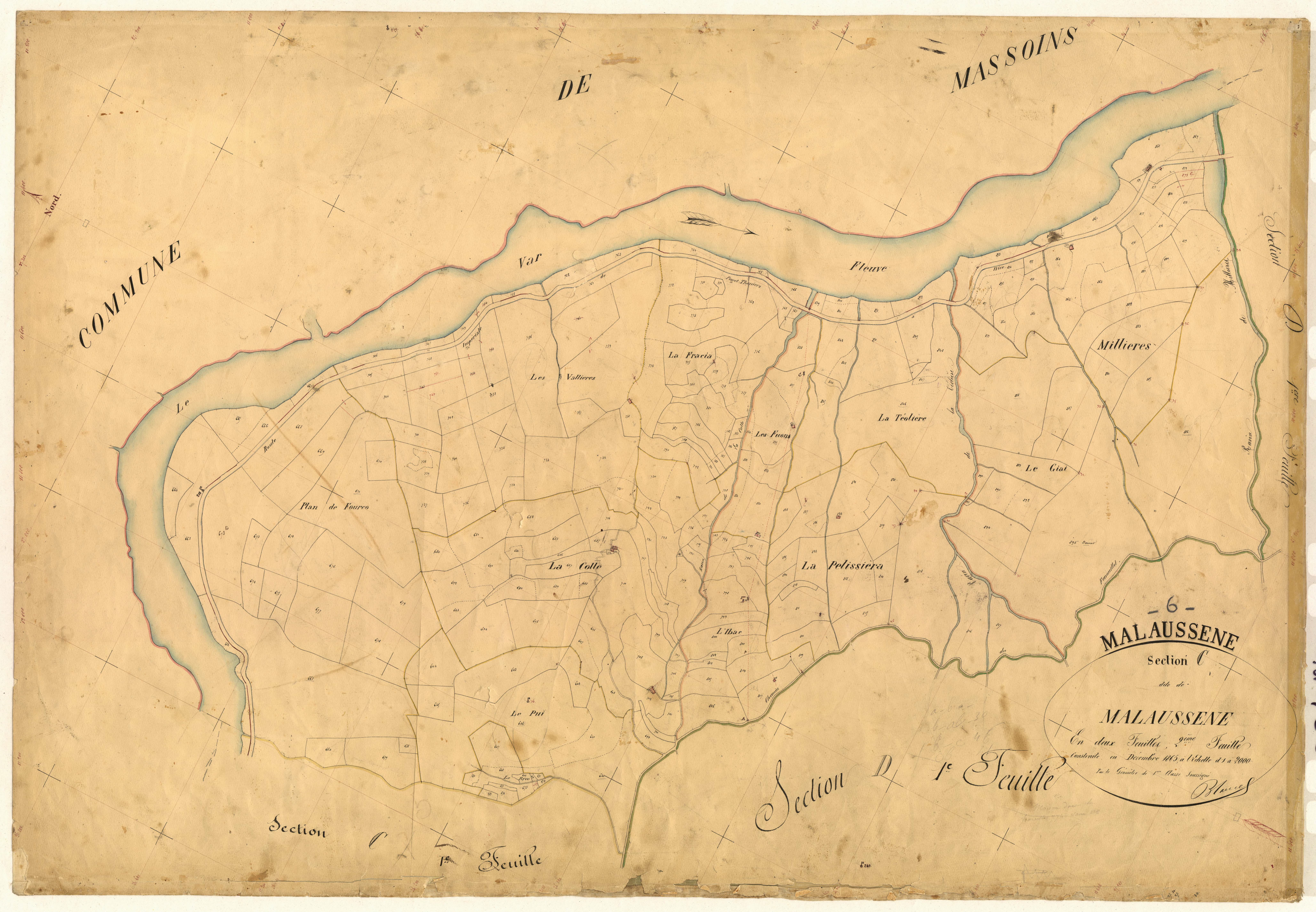 Malaussène. - Plan de section, C2