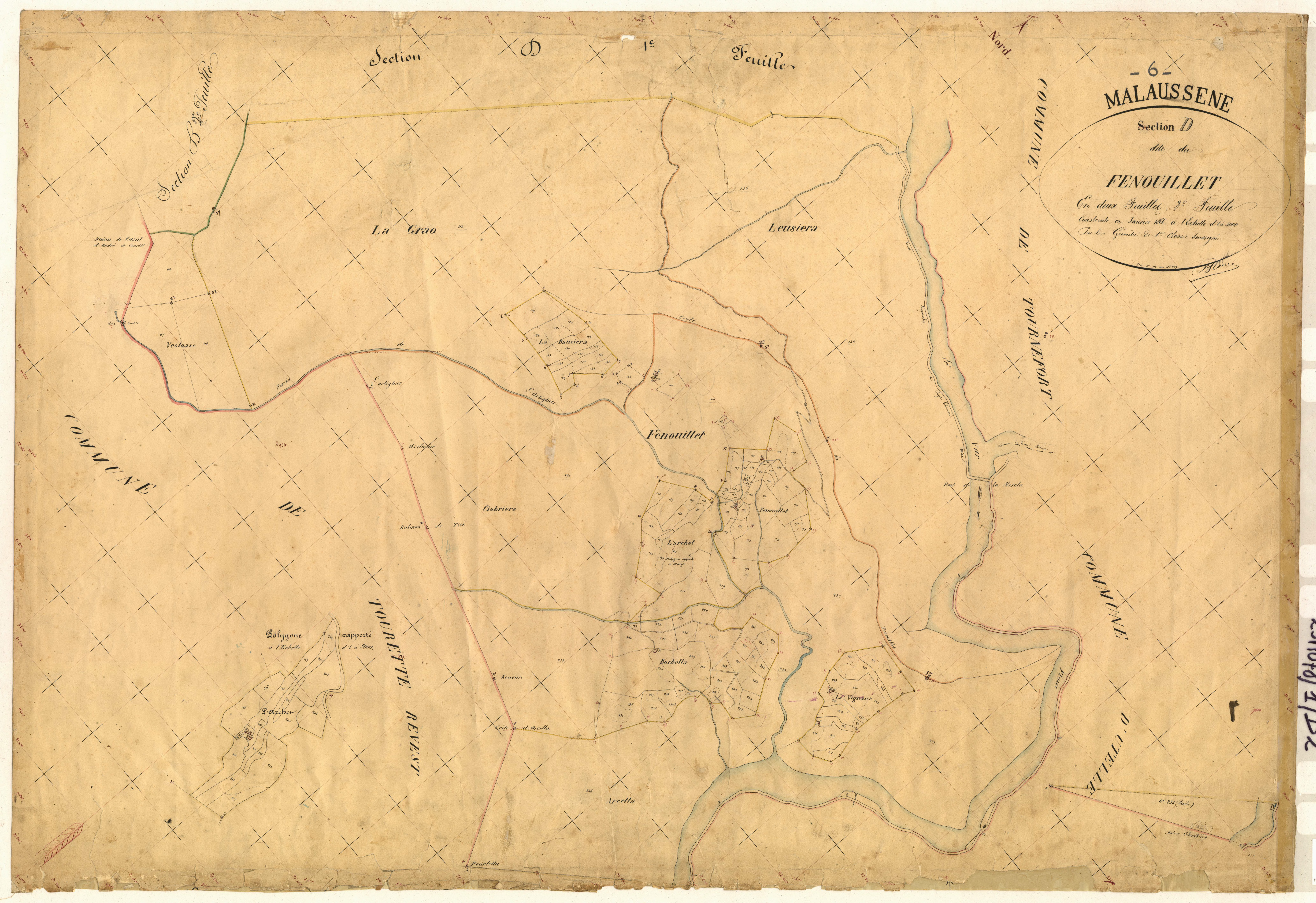 Le Fenouillet. - Plan de section, D2