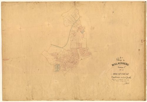 Malaussène (développement). - Plan de section, C1(d)