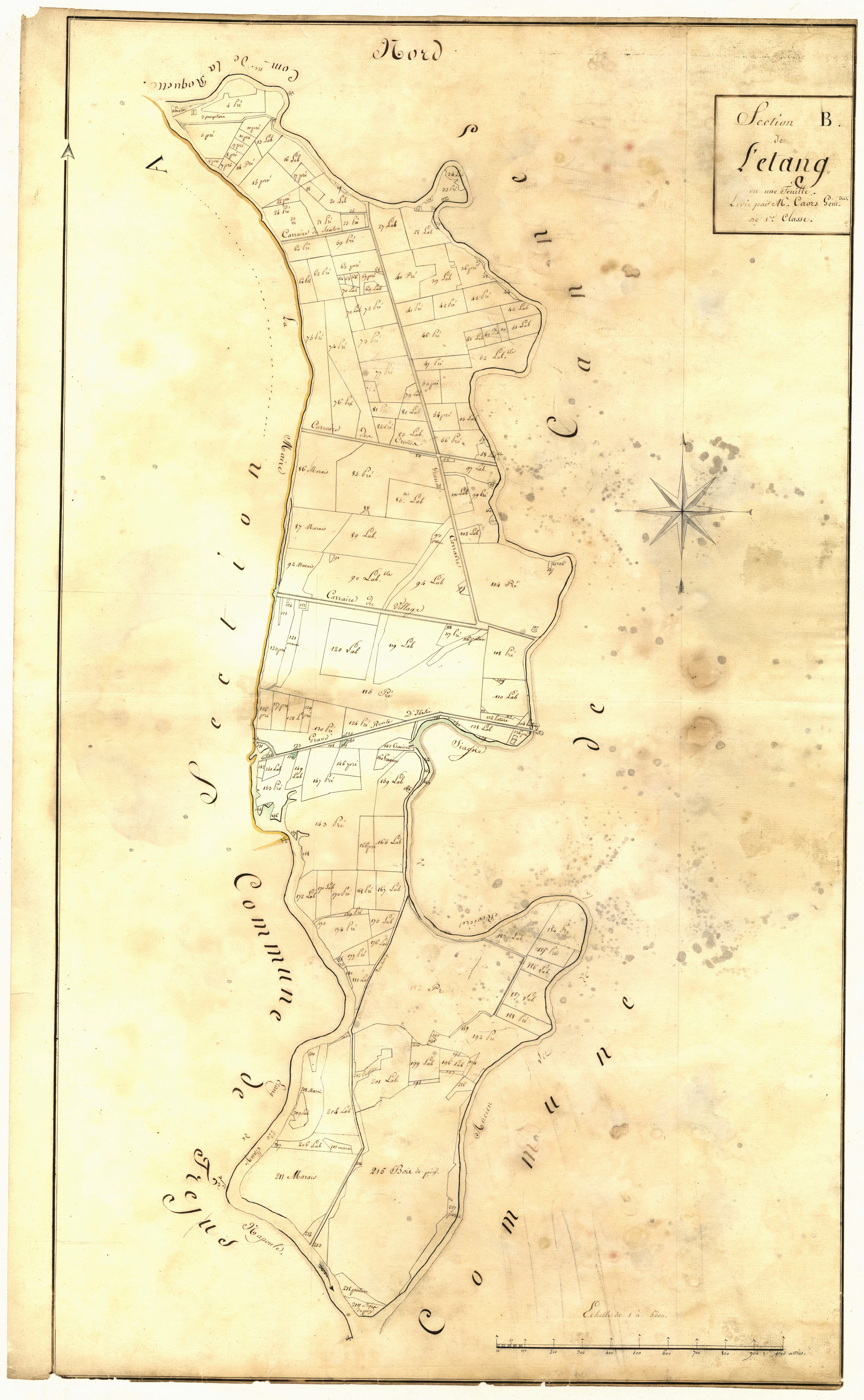 L'Etang. - Plan de section, B