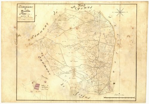 Chef-lieu. - Plan de section, A