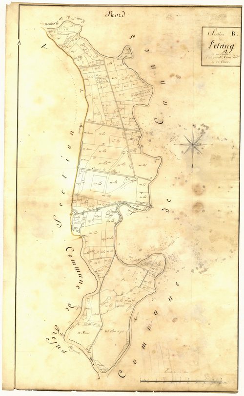 L'Etang. - Plan de section, B