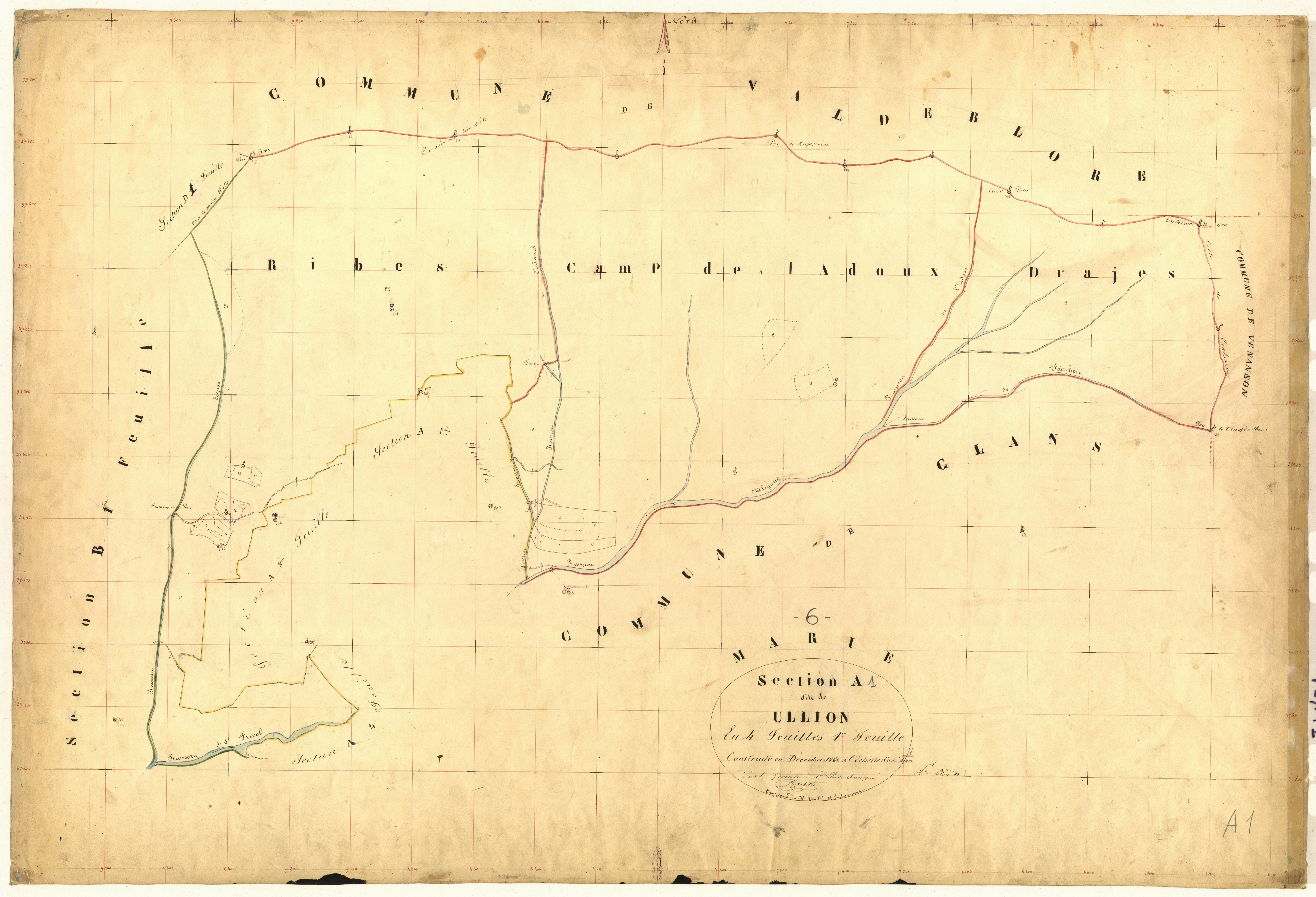 Ullion. - Plan de section, A1