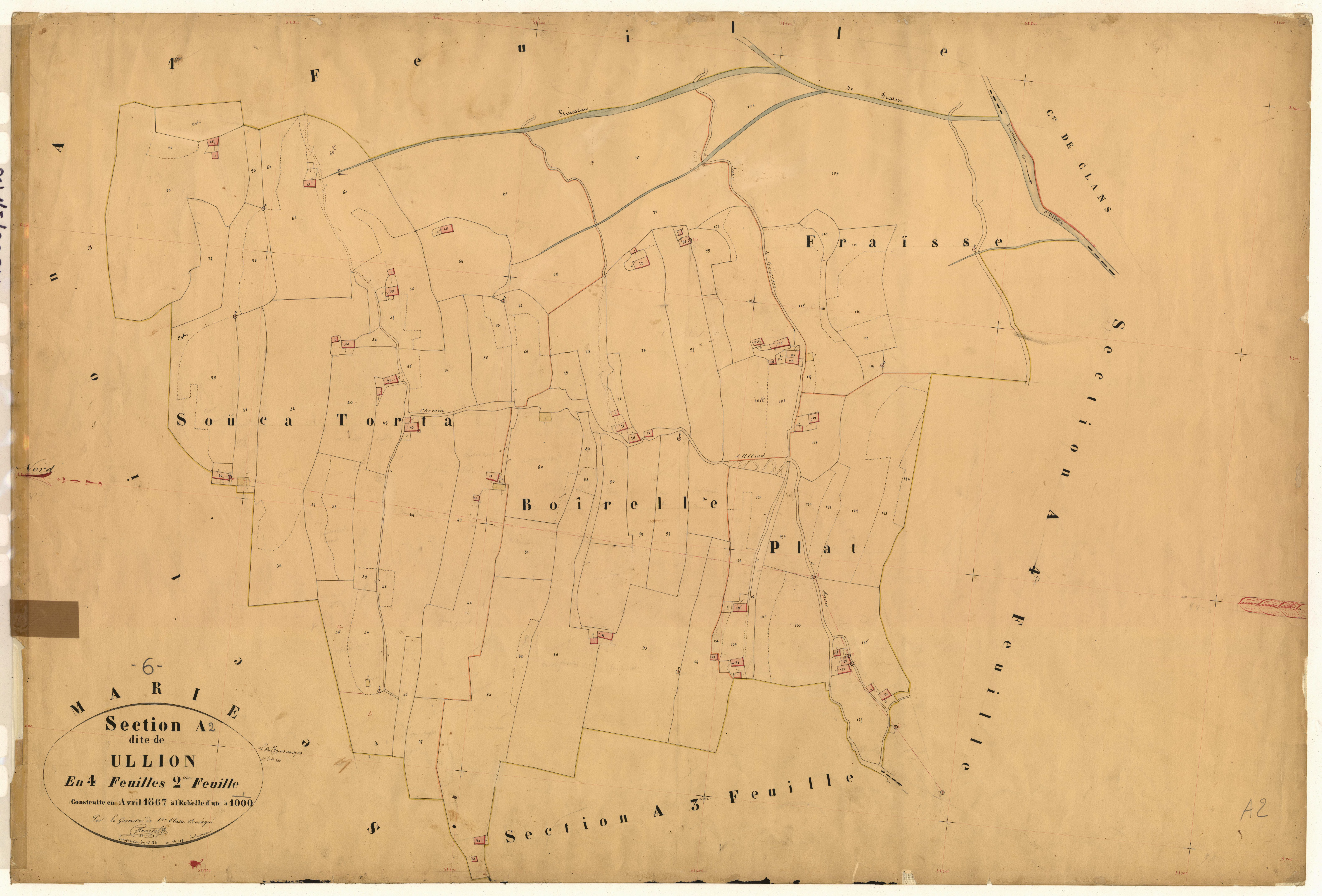 Ullion. - Plan de section, A2
