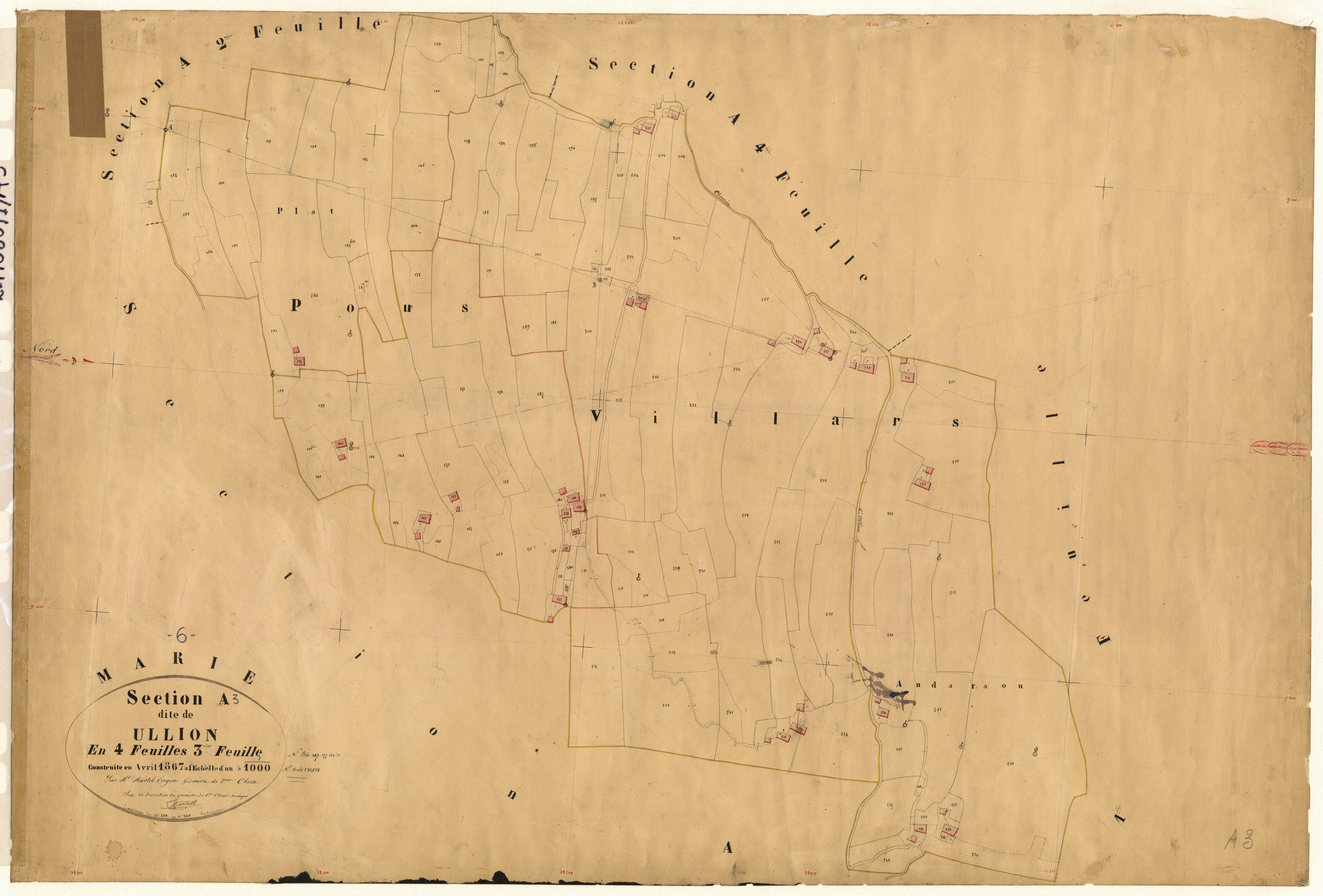 Ullion. - Plan de section, A3
