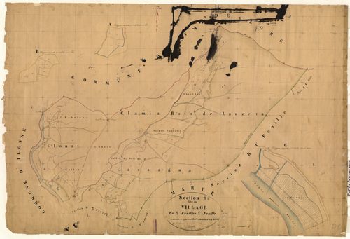 Le Village. - Plan de section, D1