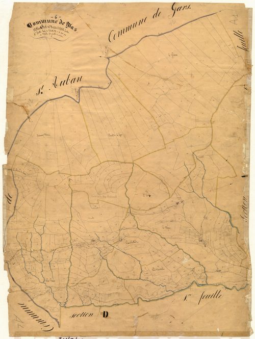 Le Défends et les Sausses. - Plan de section, A1