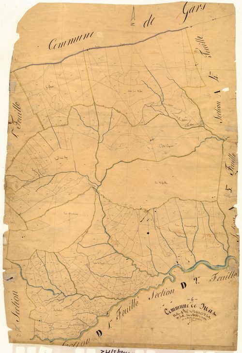 Le Défends et les Sausses. - Plan de section, A2