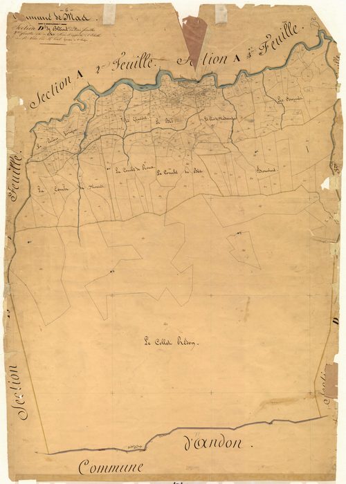 Bleine et le Bès, le Bès. - Plan de section, D2