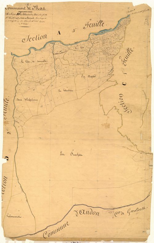 Bleine et le Bès, le Collet de Bertrand. - Plan de section, D3