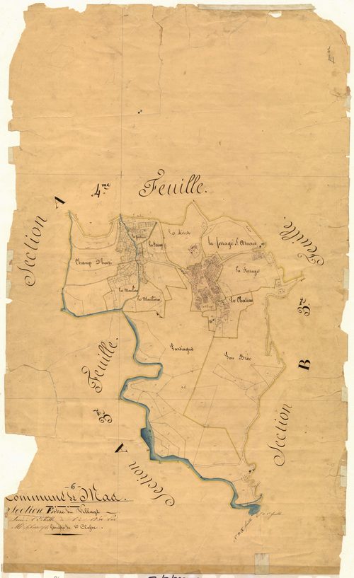 Le Village. - Plan de section, E