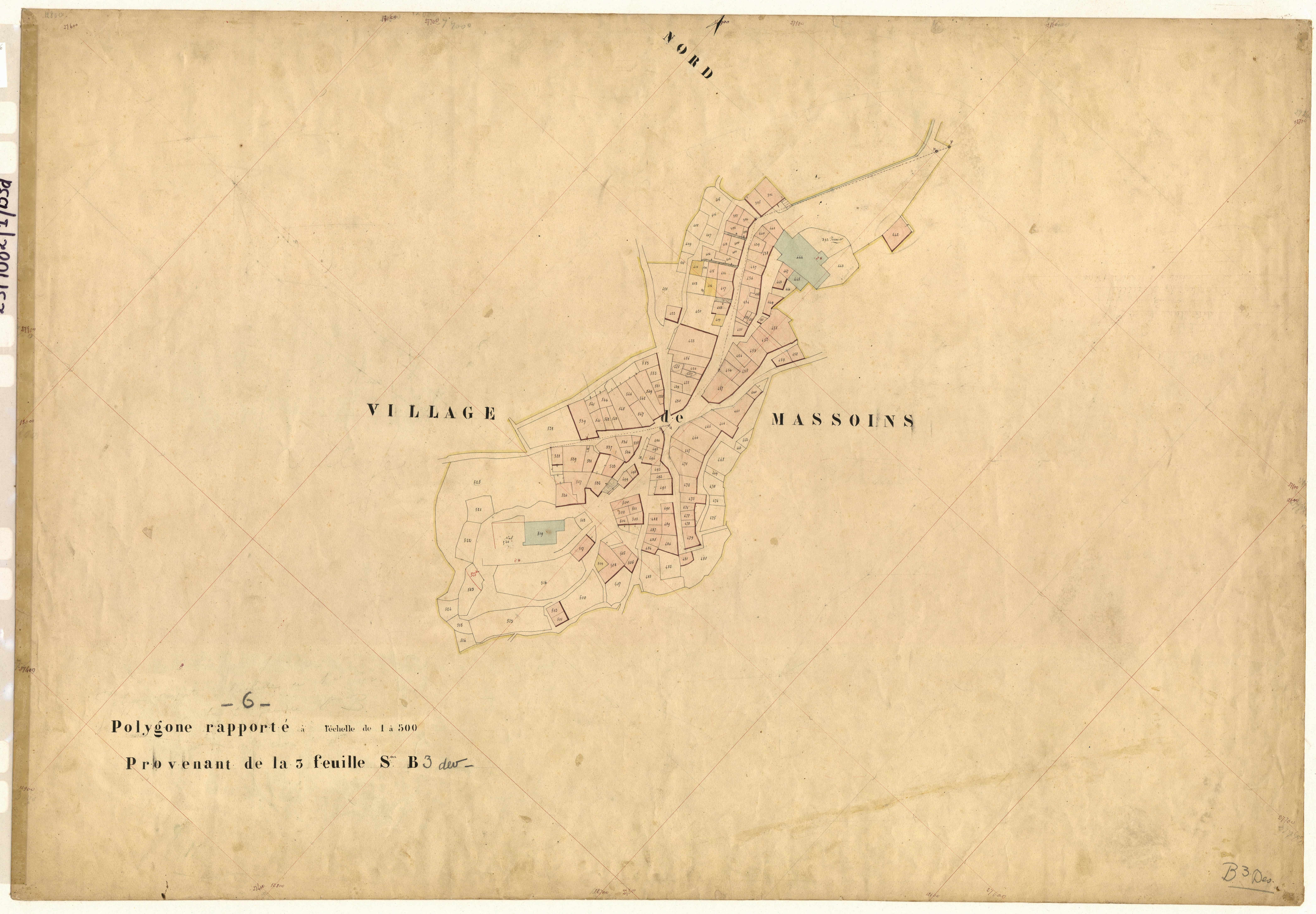 Le Village (développement). - Plan de section, B3(d)
