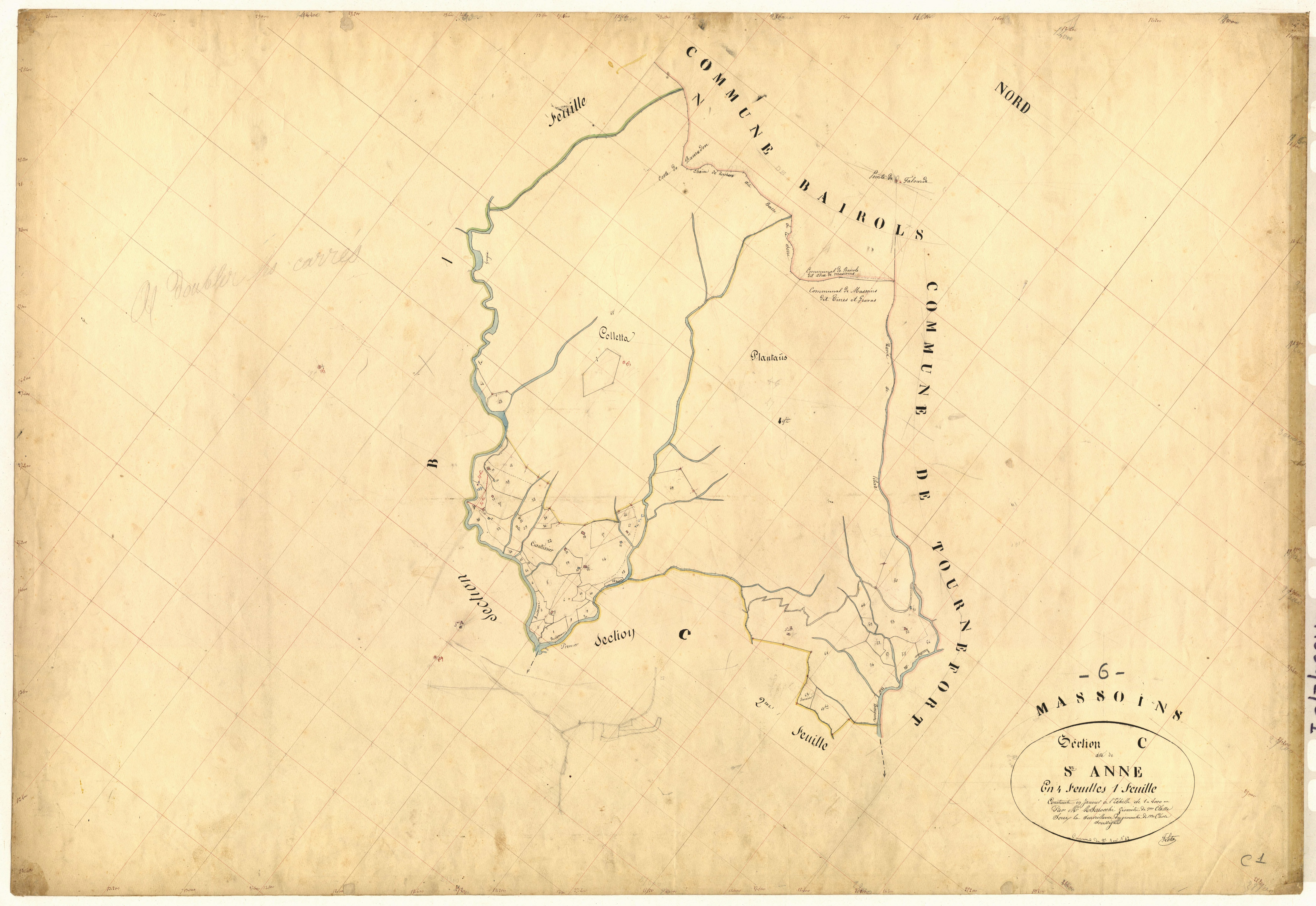 Sainte-Anne. - Plan de section, C1