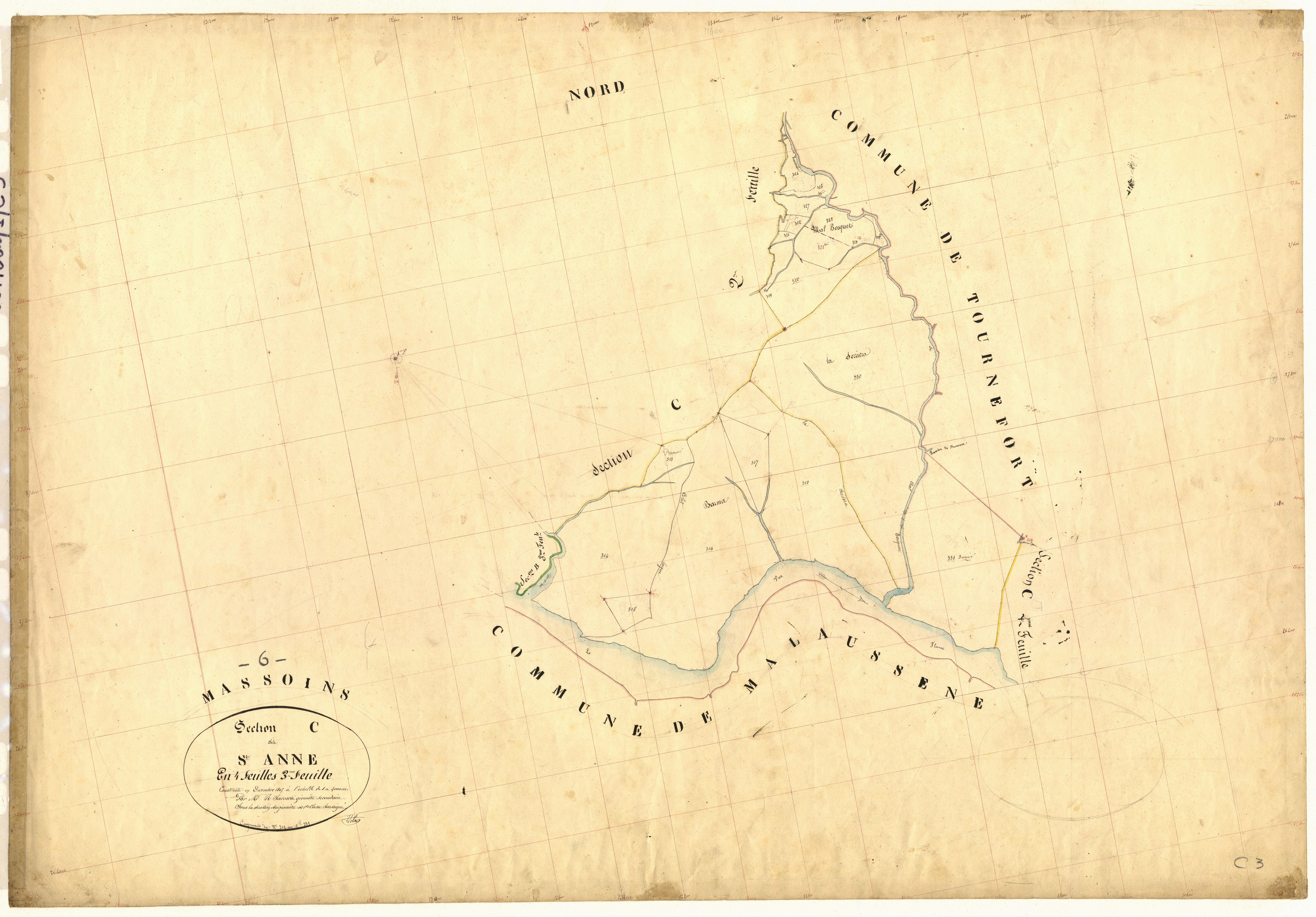 Sainte-Anne. - Plan de section, C3