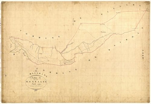 La Montagne. - Plan de section, A