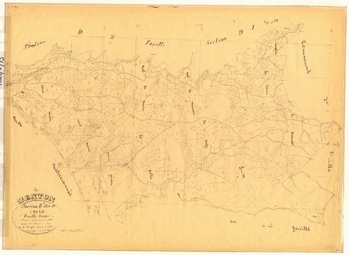 Colle. - Plan de section, B