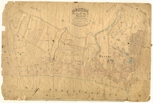 Menton. - Plan de section, C
