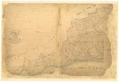 Le Mont-Gros. - Plan de section, D1