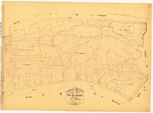 Les Montis inférieurs. - Plan de section, E1