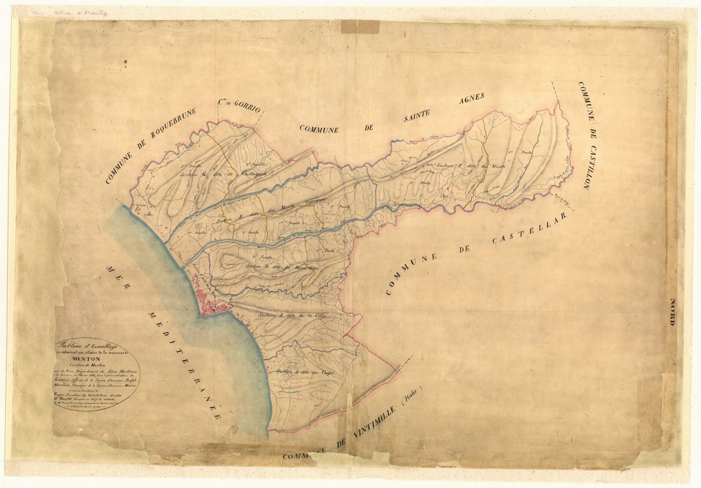 Tableau d'assemblage. - TA