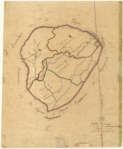 Tableau d'assemblage : origine Mouans. - TA