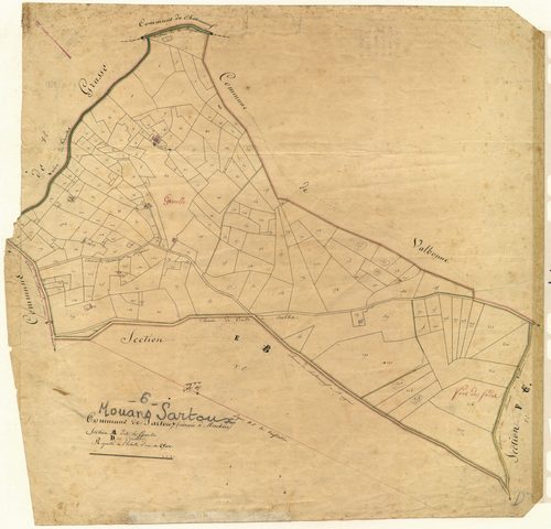 Groulles. - Plan de section, D