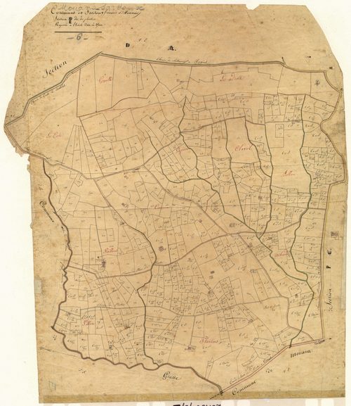 Les Plantiers. - Plan de section, E